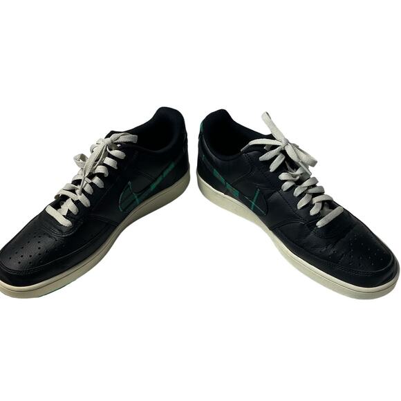 Rare - Men's Nike Court Vision Low Shoes Sneakers Black Green Red Cream Size 12 - Picture 4 of 7